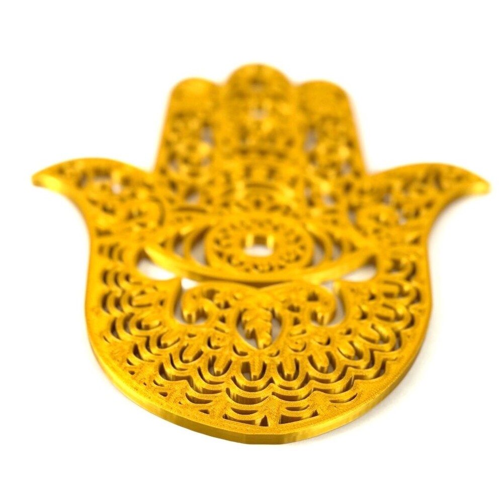 7.5" Hamsa Hand Wall Art for Meditation and Spiritual Decor 3D Print - Picture 5 of 5
